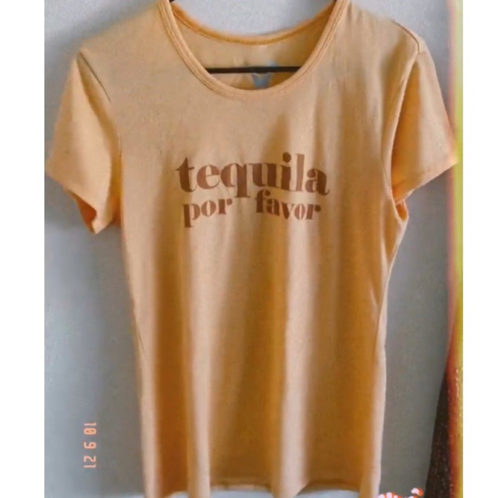 The Soul Project Tequila Por Favor Mustard Yellow T-Shirt